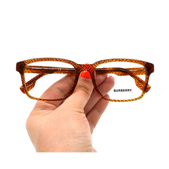 NEW Burberry BE2308 3823 Transparent Brown/signature B Check Eyeglasses Frame - Picture 13 of 13